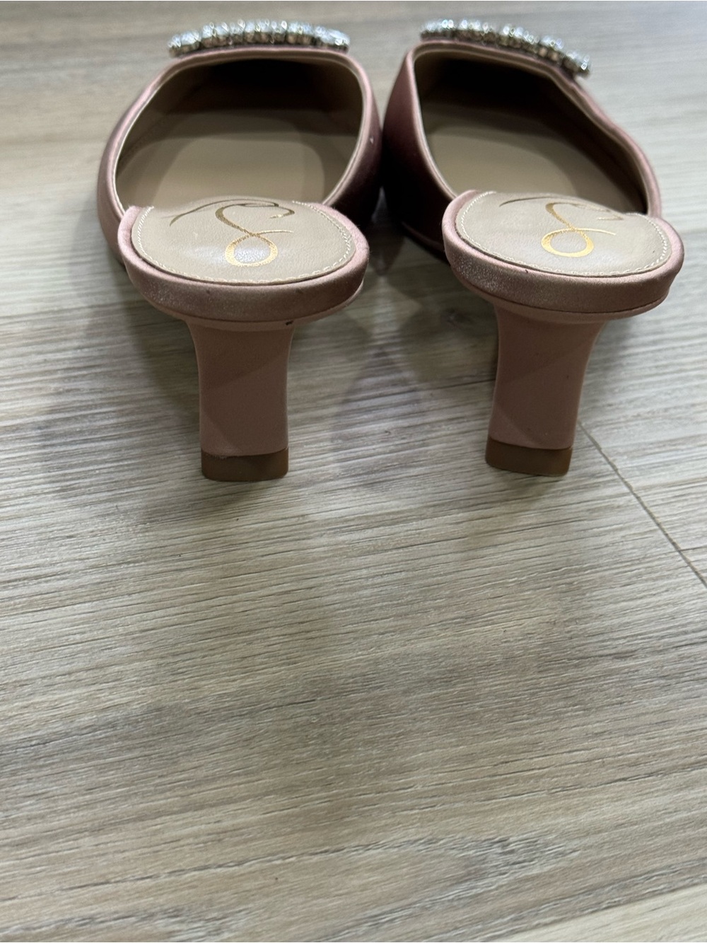 Sam Edelman Brit Jewel Satin Mules - Picture 3 of 3